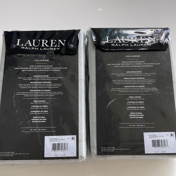 Ralph Lauren Black Label Julianne European Sham Set. - Picture 4 of 7